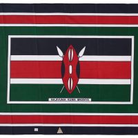Pair of kangas featuring the Kenyan flag