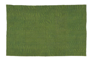 Intricately woven green kente cloth