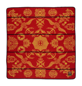 square red and yellow basotho blanket