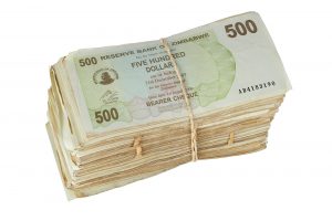 large bundle of paper money