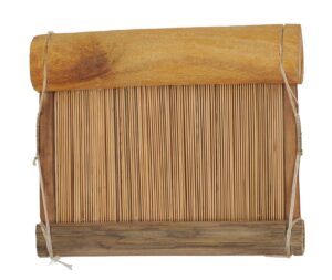 wooden weaving beater made of many thin slats in a square frame